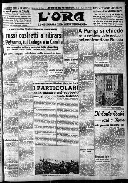 L'ora : corriere politico, quotidiano della Sicilia