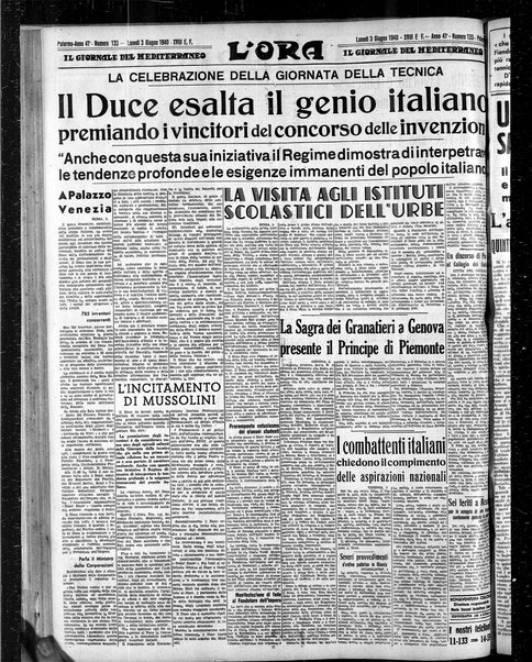 L'ora : corriere politico, quotidiano della Sicilia