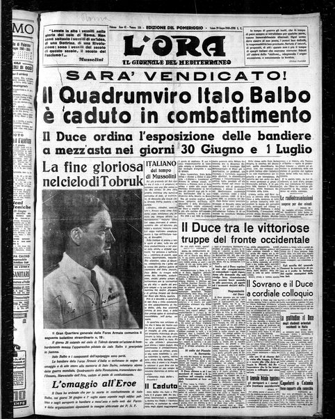 L'ora : corriere politico, quotidiano della Sicilia