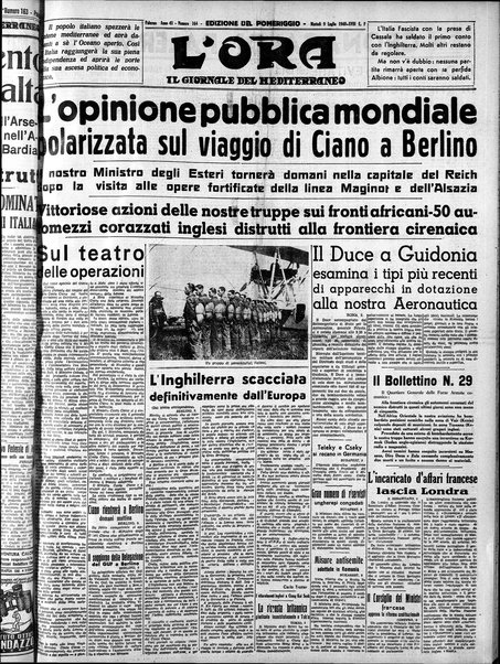 L'ora : corriere politico, quotidiano della Sicilia