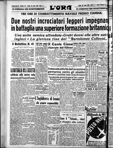 L'ora : corriere politico, quotidiano della Sicilia