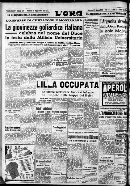 L'ora : corriere politico, quotidiano della Sicilia