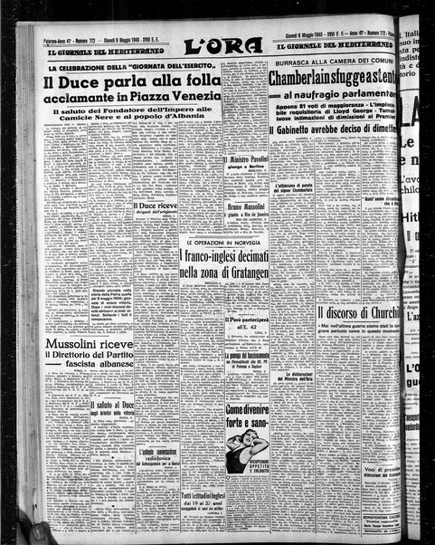 L'ora : corriere politico, quotidiano della Sicilia