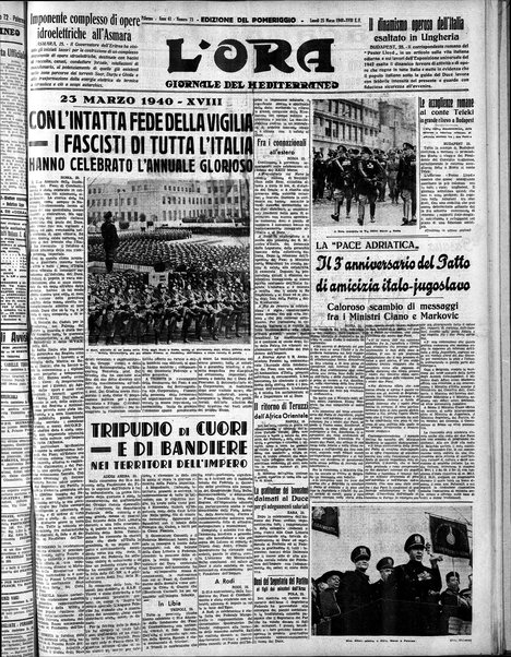 L'ora : corriere politico, quotidiano della Sicilia