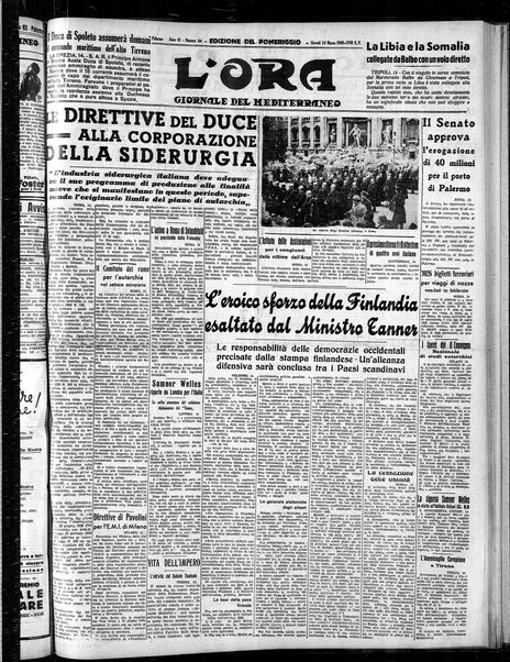 L'ora : corriere politico, quotidiano della Sicilia