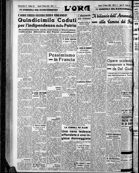 L'ora : corriere politico, quotidiano della Sicilia