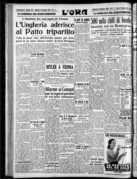 L'ora : corriere politico, quotidiano della Sicilia