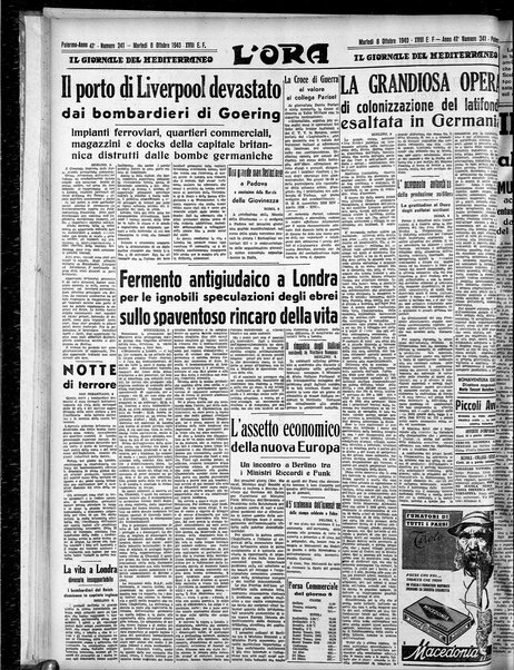 L'ora : corriere politico, quotidiano della Sicilia