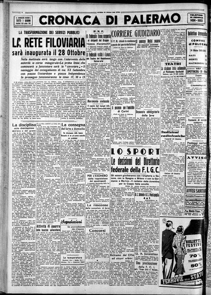 L'ora : corriere politico, quotidiano della Sicilia