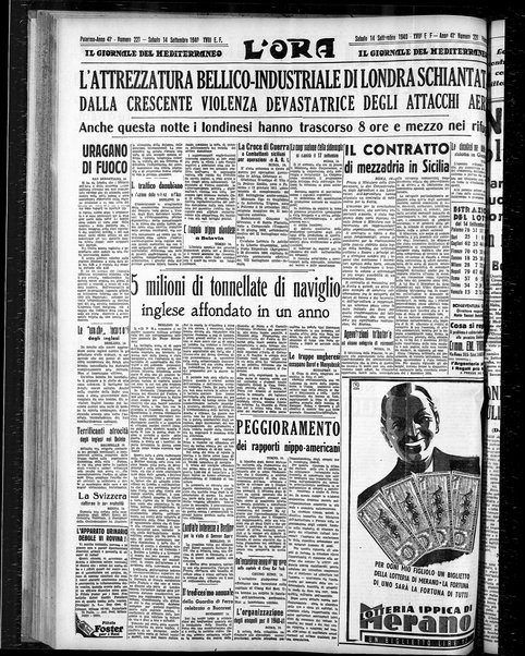 L'ora : corriere politico, quotidiano della Sicilia