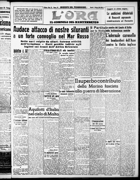 L'ora : corriere politico, quotidiano della Sicilia