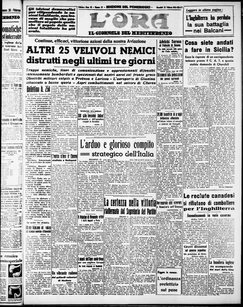 L'ora : corriere politico, quotidiano della Sicilia