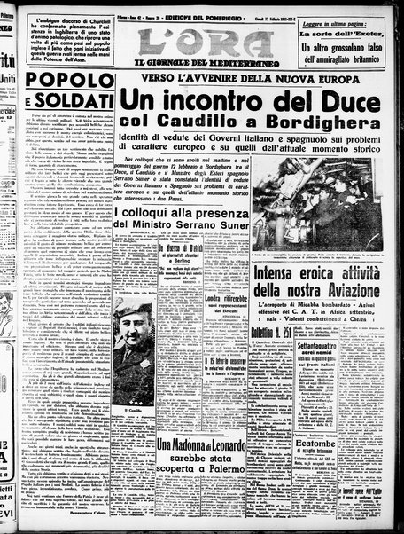 L'ora : corriere politico, quotidiano della Sicilia