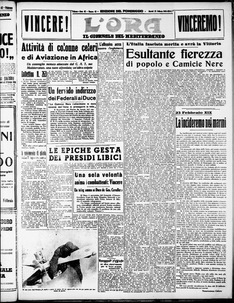 L'ora : corriere politico, quotidiano della Sicilia