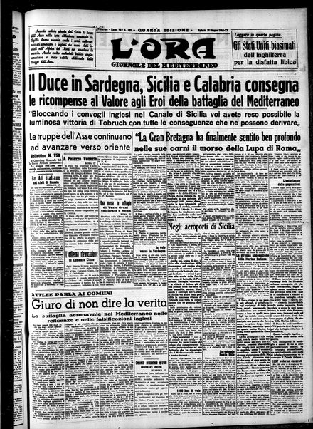 L'ora : corriere politico, quotidiano della Sicilia