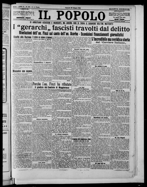 Il popolo : giornale del mattino