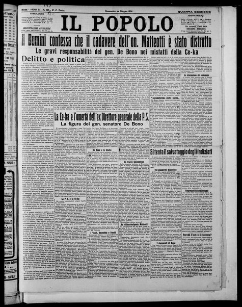 Il popolo : giornale del mattino