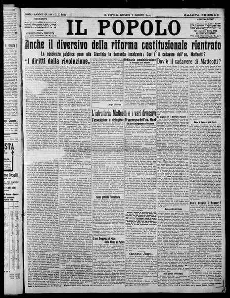 Il popolo : giornale del mattino