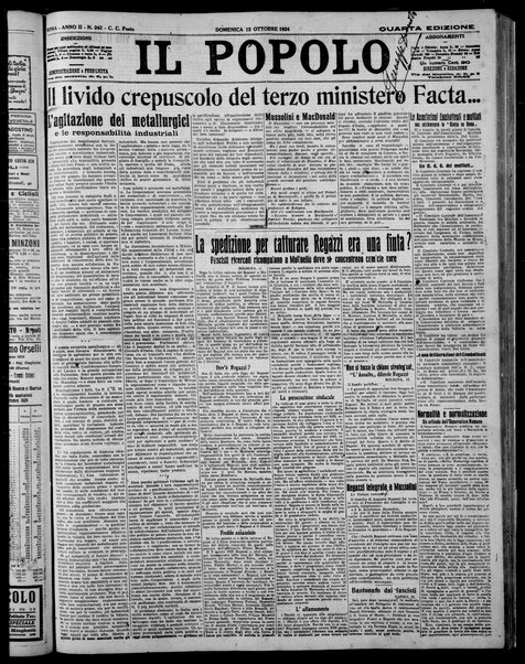 Il popolo : giornale del mattino