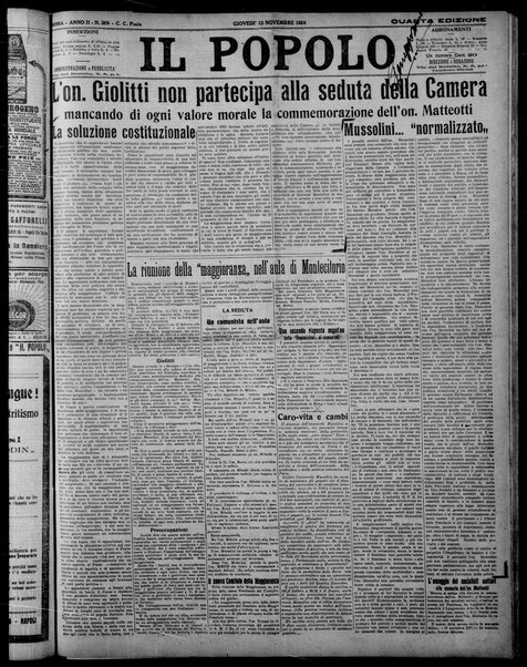 Il popolo : giornale del mattino