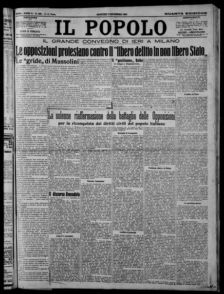 Il popolo : giornale del mattino