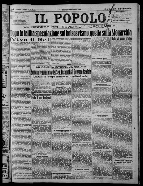 Il popolo : giornale del mattino