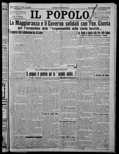 Il popolo : giornale del mattino