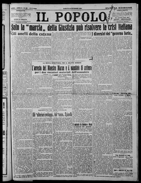 Il popolo : giornale del mattino