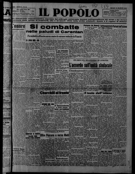 Il popolo : giornale del mattino