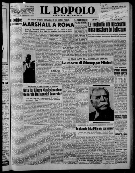 Il popolo : giornale del mattino