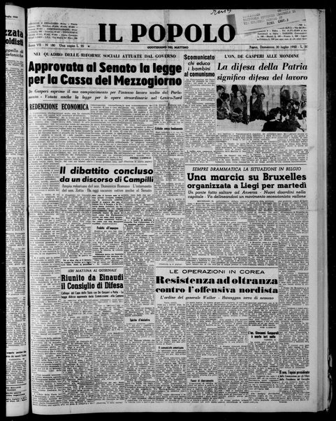 Il popolo : giornale del mattino