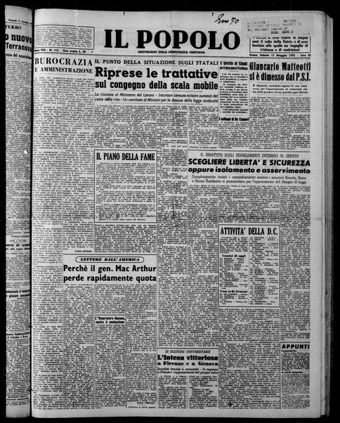 Il popolo : giornale del mattino