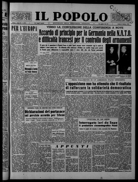 Il popolo : giornale del mattino