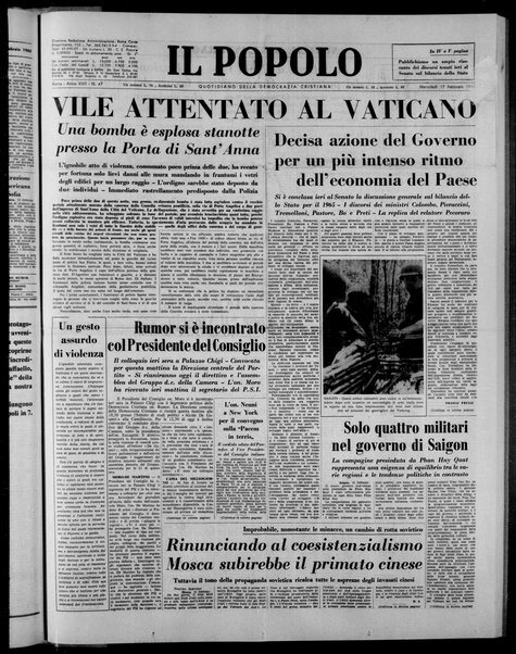 Il popolo : giornale del mattino