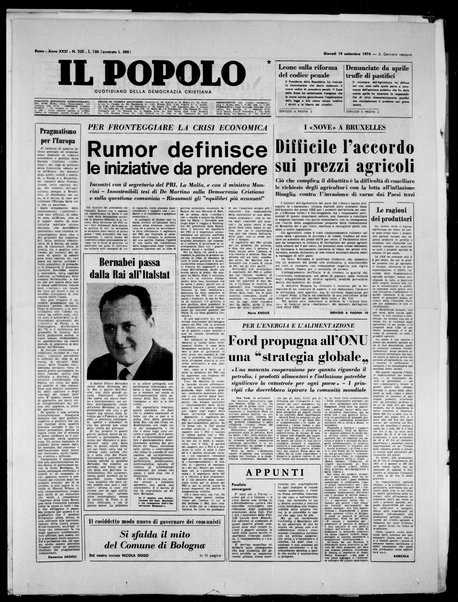 Il popolo : giornale del mattino