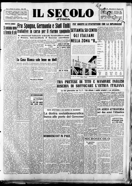 Il Secolo d'Italia : quotidiano per gli italiani