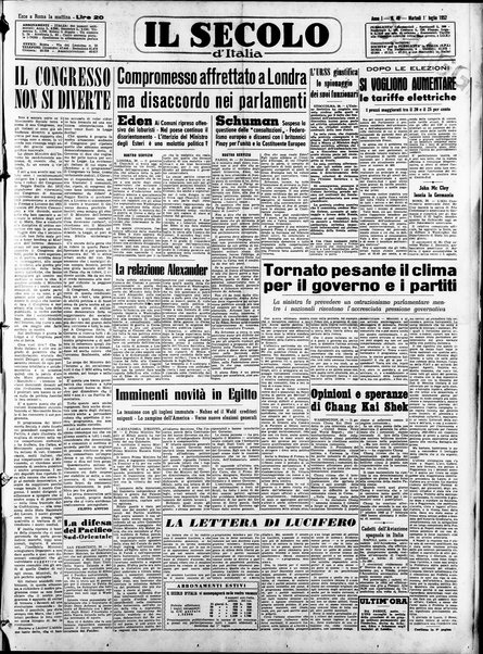 Il Secolo d'Italia : quotidiano per gli italiani