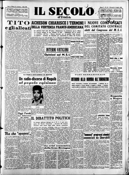 Il Secolo d'Italia : quotidiano per gli italiani