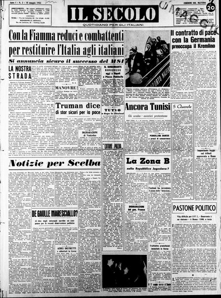 Il Secolo d'Italia : quotidiano per gli italiani