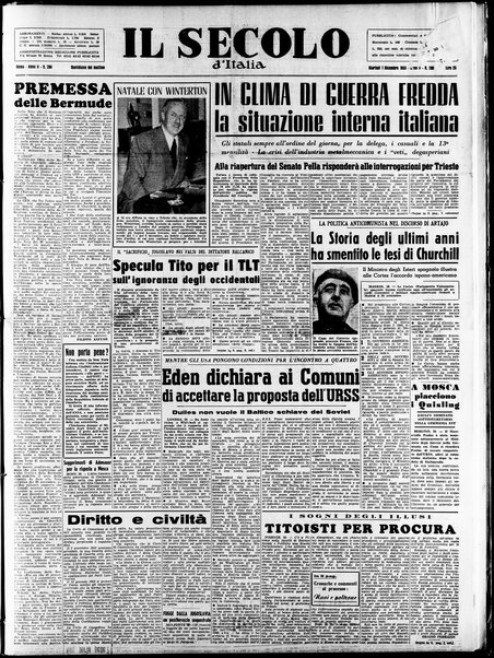 Il Secolo d'Italia : quotidiano per gli italiani