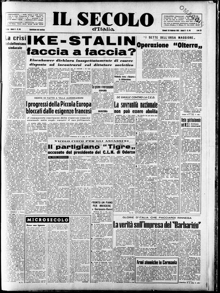 Il Secolo d'Italia : quotidiano per gli italiani