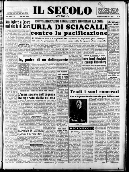 Il Secolo d'Italia : quotidiano per gli italiani