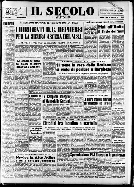 Il Secolo d'Italia : quotidiano per gli italiani