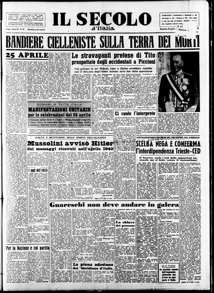 Il Secolo d'Italia : quotidiano per gli italiani