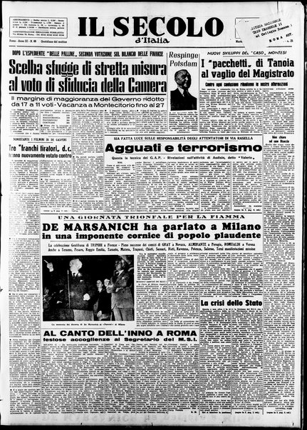 Il Secolo d'Italia : quotidiano per gli italiani