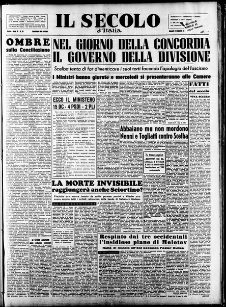 Il Secolo d'Italia : quotidiano per gli italiani