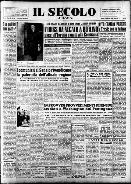 Il Secolo d'Italia : quotidiano per gli italiani