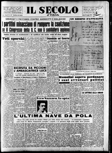 Il Secolo d'Italia : quotidiano per gli italiani