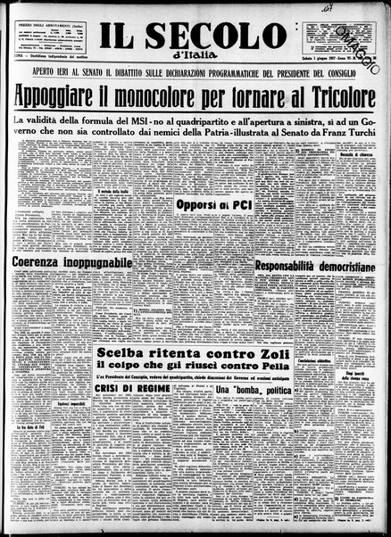 Il Secolo d'Italia : quotidiano per gli italiani