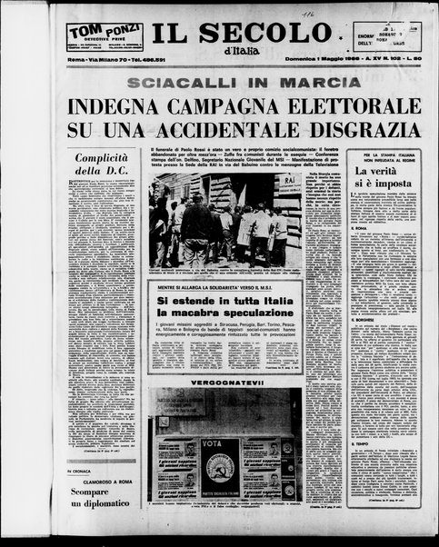 Il Secolo d'Italia : quotidiano per gli italiani